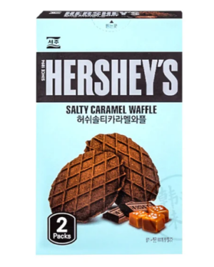 Hershey's Salty Caramel Chocolate Waffle Korea Import 1.94oz 8ct